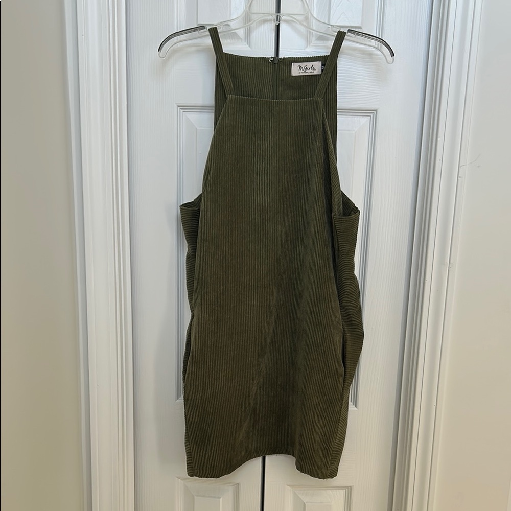 Material Girls Green Sheath Mini Dress